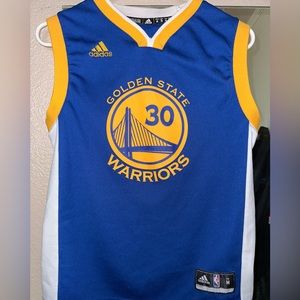 Adidas Steph Curry Golden State Warriors NBA Basketball Jersey Youth Med